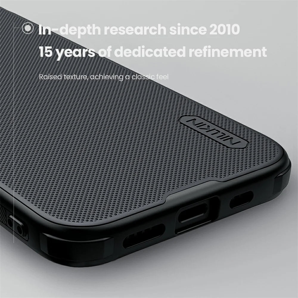 NILLKIN Frosted Shield Pro For iPhone 17e / 16e Case Matte PC + TPU Phone Cover - Black - 7