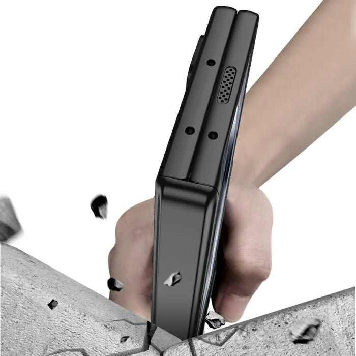 GKK 10691 For Samsung Galaxy Z Fold6 5G Case with Clear Screen Film Magnetic Hinge Kickstand Phone Cover - Black - 7
