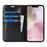 For iPhone 17e / 16e Case Crazy Horse Texture Split Leather Wallet Phone Cover - Black - 2