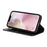 For iPhone 17e / 16e Case Crazy Horse Texture Split Leather Wallet Phone Cover - Black - 4
