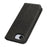 For iPhone 17e / 16e Case PU Leather Calf Textured Magnetic Closing Smart Phone Cover - Black - 6