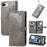 For iPhone 17e / 16e Wallet Case Mandala Flower Leather Phone Cover Stand - Grey - 1