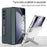 GKK 10691 For Samsung Galaxy Z Fold5 5G Case with Clear Screen Film Magnetic Hinge Kickstand Phone Cover - Black - 4