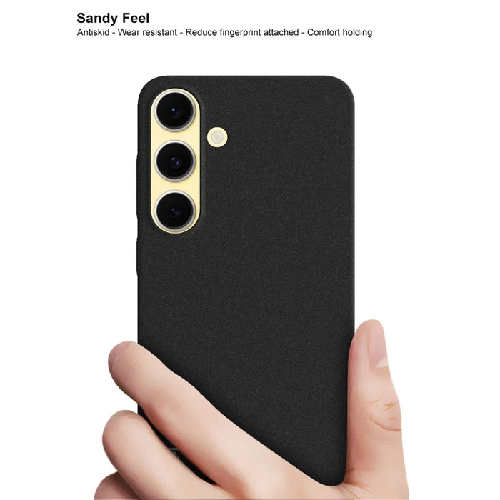 IMAK For Samsung Galaxy S25 Cowboy Hard Case PC Phone Back Cover - Matte Black - 3