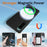 For Sony Xperia 5 IV 5G Liquid Silicone Case with Strap Magnetic Case Phone Cover - Black - 3