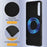 For Sony Xperia 5 IV 5G Liquid Silicone Case with Strap Magnetic Case Phone Cover - Black - 7