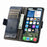 CASENEO For iPhone 17e / 16e Phone Cases  PU Leather Cover Stand with RFID Blocking Wallet - Dark Blue - 3