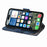 CASENEO For iPhone 17e / 16e Phone Cases  PU Leather Cover Stand with RFID Blocking Wallet - Dark Blue - 4