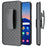 For Samsung Galaxy S25 Case PC + TPU Sliding Screen Cover Kickstand Phone Shell with Clip - 2