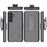 For Samsung Galaxy S25 Case PC + TPU Sliding Screen Cover Kickstand Phone Shell with Clip - 6