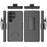 For Samsung Galaxy S25 Ultra Case PC + TPU Sliding Screen Cover Kickstand Phone Shell with Clip - 6