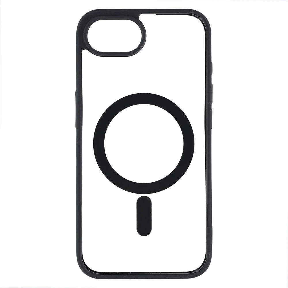 For iPhone 17e / 16e Case Compatible with MagSafe TPU + Acrylic Matte Phone Cover - Black - 2