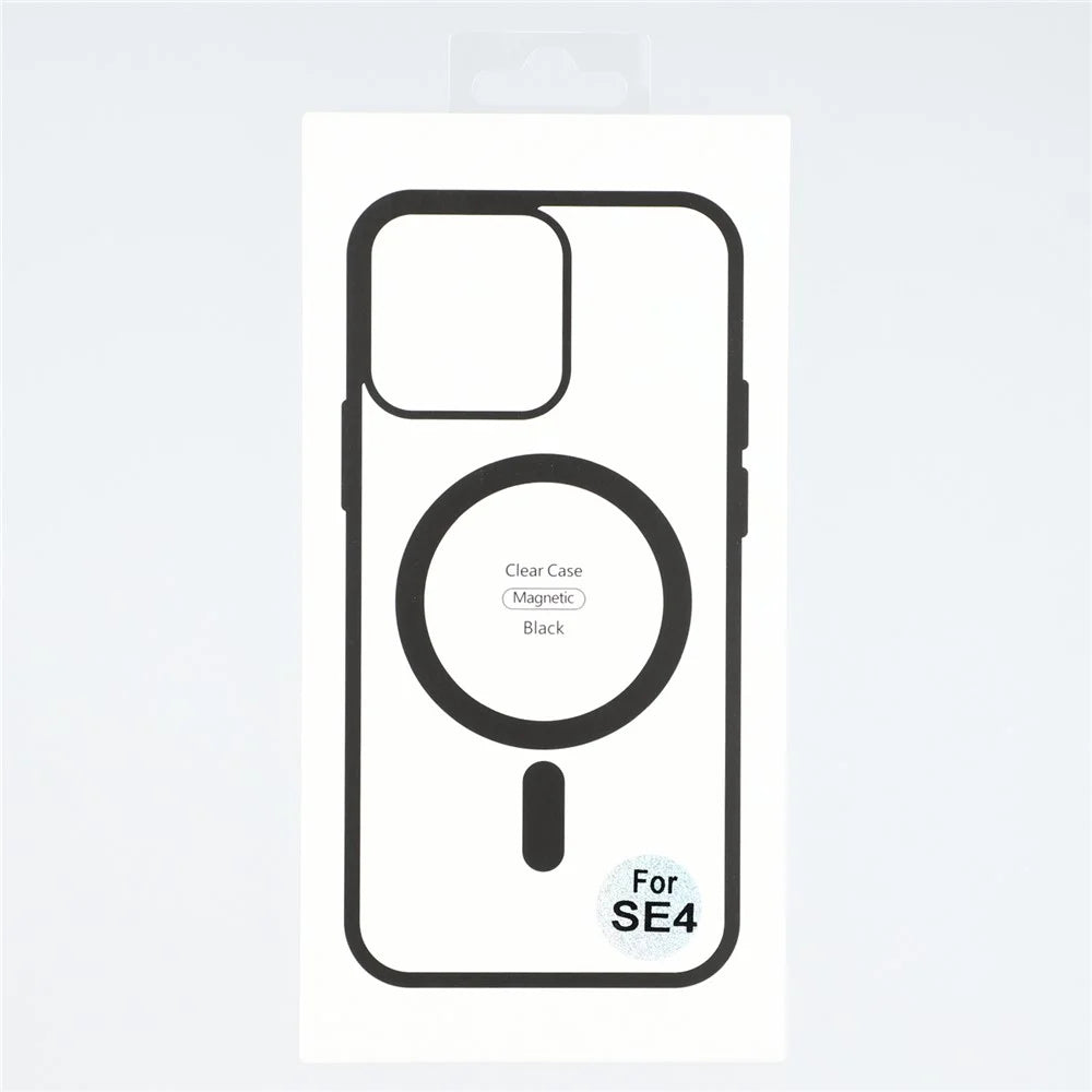 For iPhone 17e / 16e Case Compatible with MagSafe TPU + Acrylic Matte Phone Cover - Black - 5