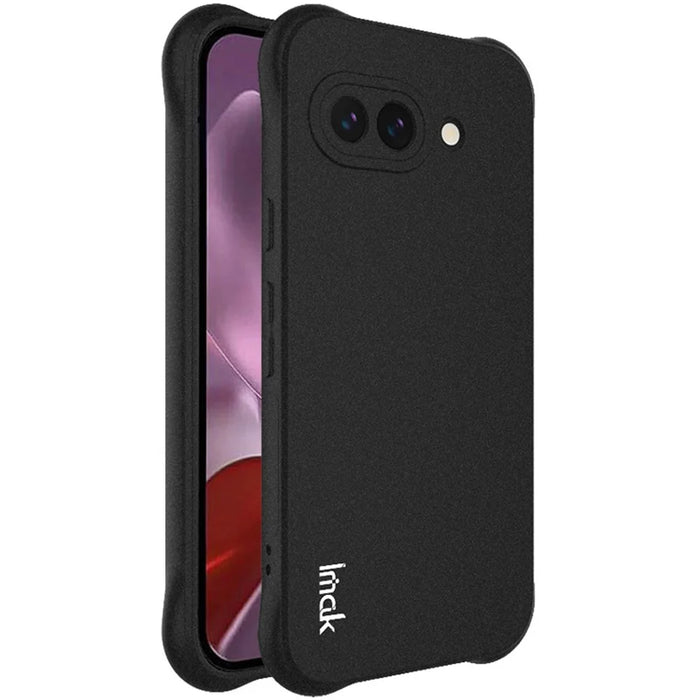 IMAK For Google Pixel 9a Case TPU Phone Cover Airbag Shockproof Protection - Black - 1
