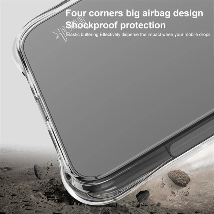 IMAK For Google Pixel 9a Case TPU Phone Cover Airbag Shockproof Protection - Black - 4