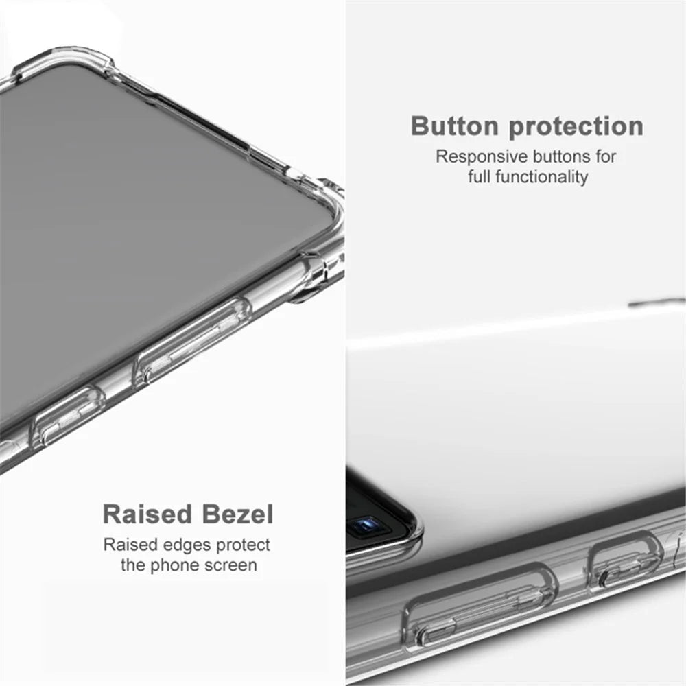 IMAK For Google Pixel 9a Case TPU Phone Cover Airbag Shockproof Protection - Black - 6