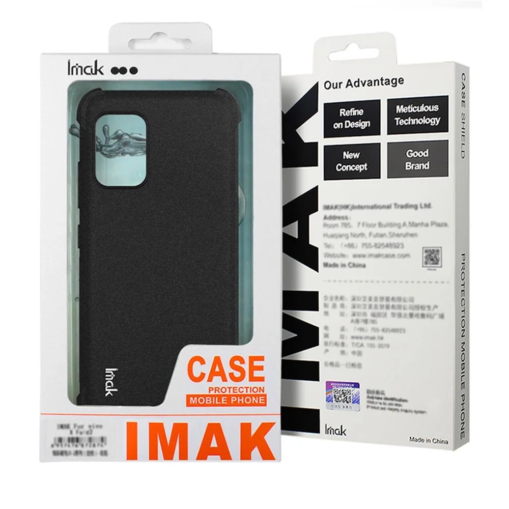 IMAK For Google Pixel 9a Case TPU Phone Cover Airbag Shockproof Protection - Black - 7