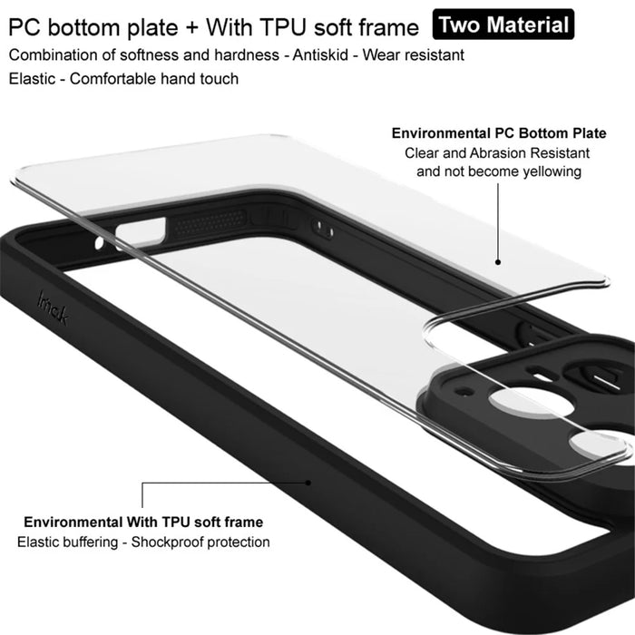 IMAK UX-9A Series for Google Pixel 9a Clear Case TPU PC Phone Cover Reinforced Corners - 4