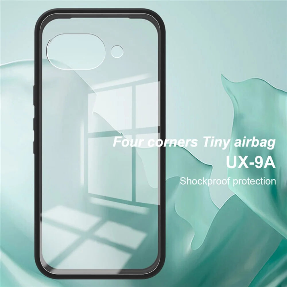 IMAK UX-9A Series for Google Pixel 9a Clear Case TPU PC Phone Cover Reinforced Corners - 5