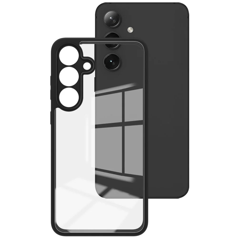 IMAK UX-9A Series for Samsung Galaxy S25 Clear Case TPU PC Phone Cover Reinforced Corners - 1