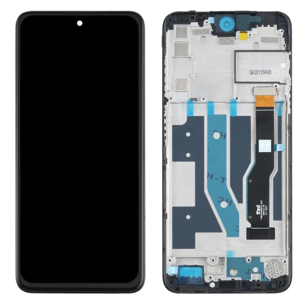 For TCL 20L T774H T774B Grade C LCD Screen and Digitizer Assembly + Frame Part (Without Logo) - 1
