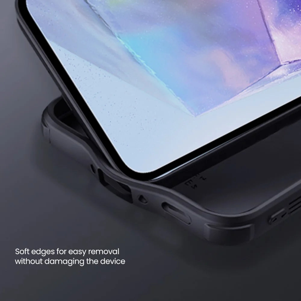 NILLKIN Camshield Pro Series for Samsung Galaxy A56 5G Case PC + TPU Slide Camera Lid Phone Cover - Black - 7