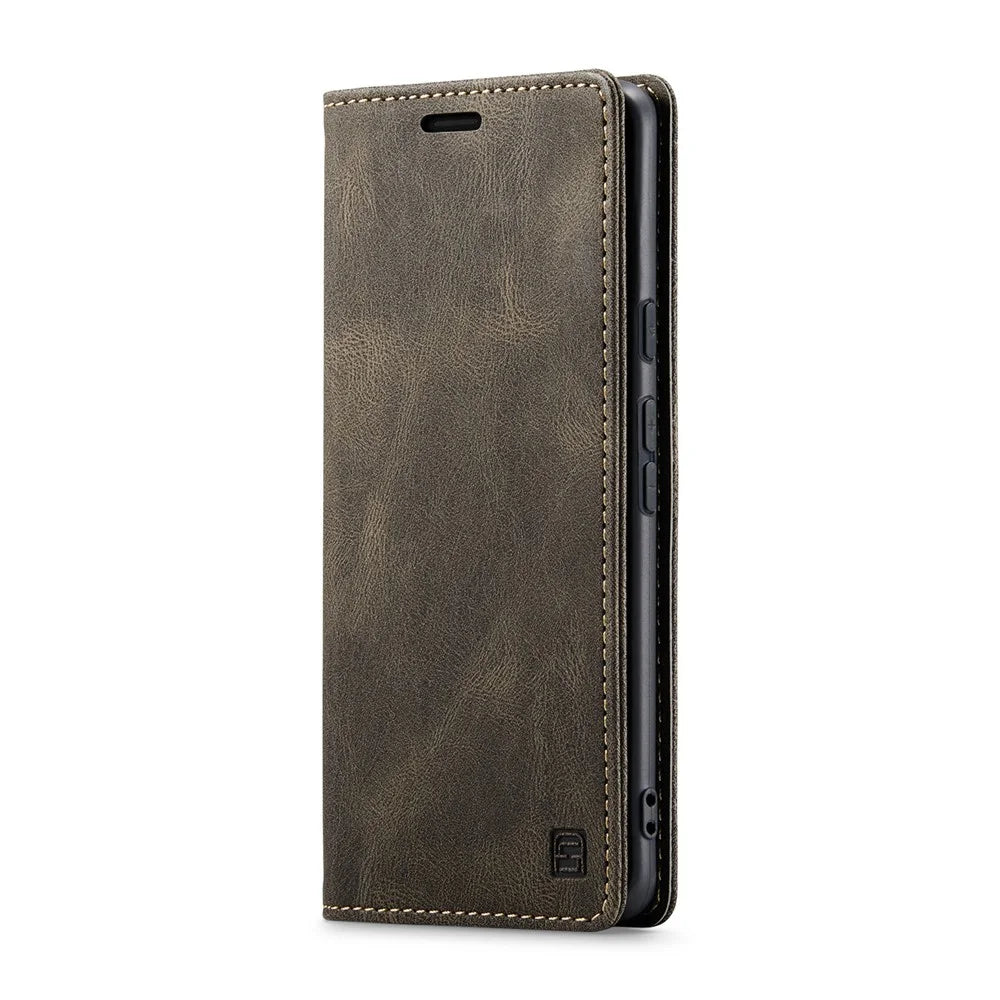 AUTSPACE For Google Pixel 9 Pro / Google Pixel 9 Wallet Case  A01 Leather Stand Cover with RFID Blocking Card Holder - Coffee - 2