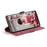 AUTSPACE For Samsung Galaxy Note 10 Plus 4G Wallet Case  A01 Leather Stand Cover with RFID Blocking Card Holder - Red - 4