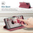 AUTSPACE For Samsung Galaxy Note 10 Plus 4G Wallet Case  A01 Leather Stand Cover with RFID Blocking Card Holder - Red - 7