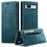 AUTSPACE For Google Pixel 7a Wallet Case  A01 Leather Stand Cover with RFID Blocking Card Holder - Blue - 1