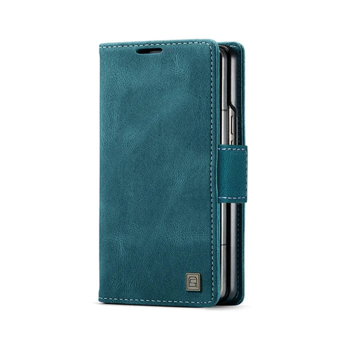 AUTSPACE For Google Pixel Fold Wallet Case  A01 Leather Stand Cover with RFID Blocking Card Holder - Blue - 2