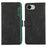 ABEEL For iPhone 17e / 16e Case Color Splicing Leather Flip Phone Cover RFID Blocking - Black - 1