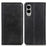For Samsung Galaxy S25 Edge Case Split Leather Flip Wallet Phone Cover - Black - 1