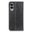 For Samsung Galaxy S25 Edge Case Split Leather Flip Wallet Phone Cover - Black - 7