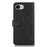 For iPhone 17e / 16e Case Cowhide Texture Leather Wallet Phone Cover with Stand - Black - 7