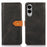 KHAZNEH For Samsung Galaxy S25 Edge Wallet Phone Case Stand Leather Flip Cover - Black - 1