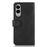 For Samsung Galaxy S25 Edge Case Cowhide Texture Leather Wallet Phone Cover with Stand - Black - 7