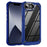For iPhone 17e / 16e Case Anti-Drop Alloy Lens Frame PC + TPU Phone Cover - Blue - 1