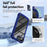 For iPhone 17e / 16e Case Anti-Drop Alloy Lens Frame PC + TPU Phone Cover - Blue - 6