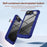 For iPhone 17e / 16e Case Anti-Drop Alloy Lens Frame PC + TPU Phone Cover - Blue - 7