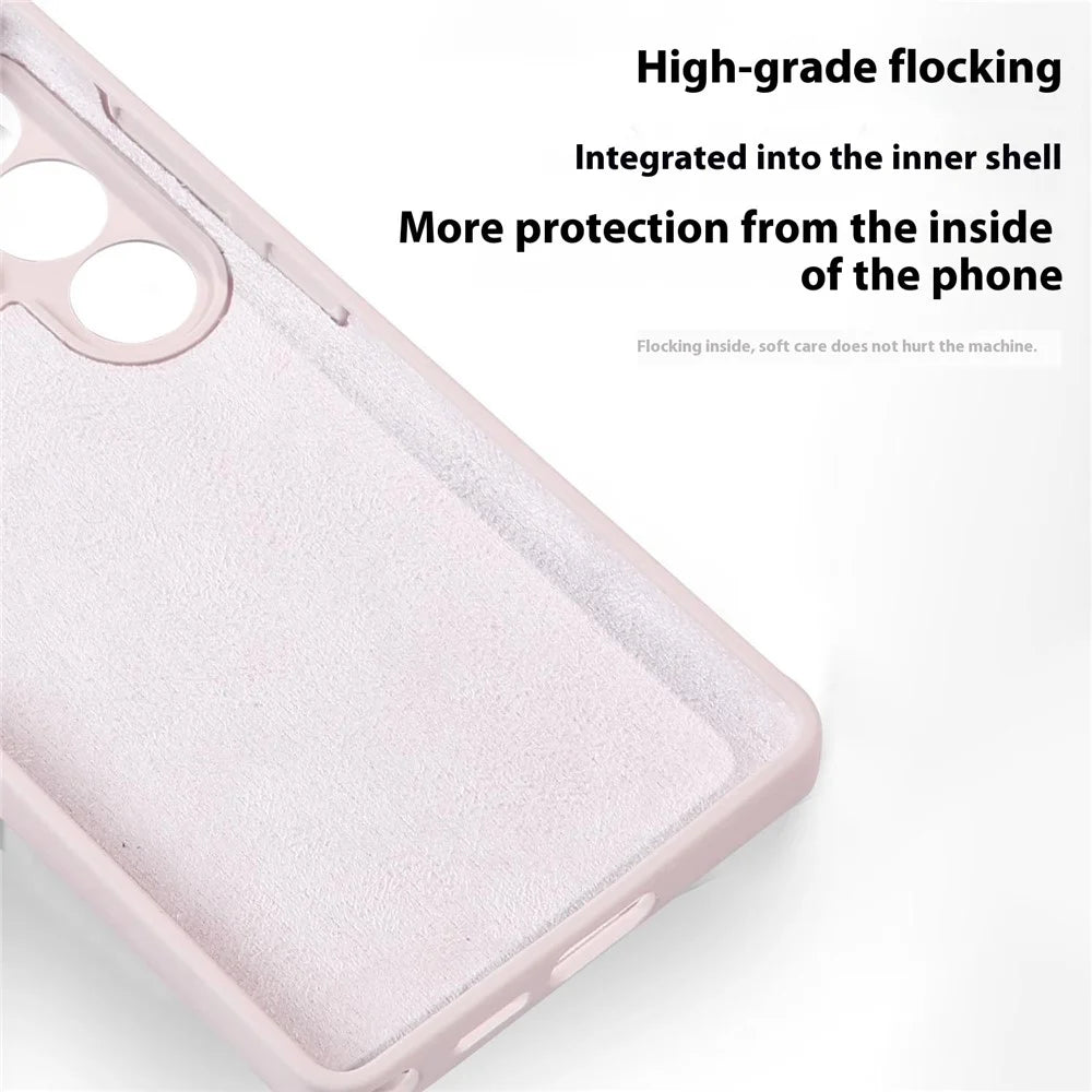 Bulk Purchasing For Samsung Galaxy S25 Ultra Magnetic Case Liquid Silicone + PC Phone Back Cover - Navy Blue - 4