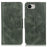 For iPhone 17e / 16e Case RFID Blocking Genuine Cow Leather Wallet Phone Cover - Blackish Green - 1