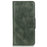 For iPhone 17e / 16e Case RFID Blocking Genuine Cow Leather Wallet Phone Cover - Blackish Green - 7