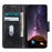 For Samsung Galaxy S25 Edge Case RFID Blocking Genuine Cow Leather Wallet Phone Cover - Black - 3