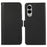 ABEEL For Samsung Galaxy S25 Edge Case Leather Phone Cover with RFID Blocking Wallet - Black - 1