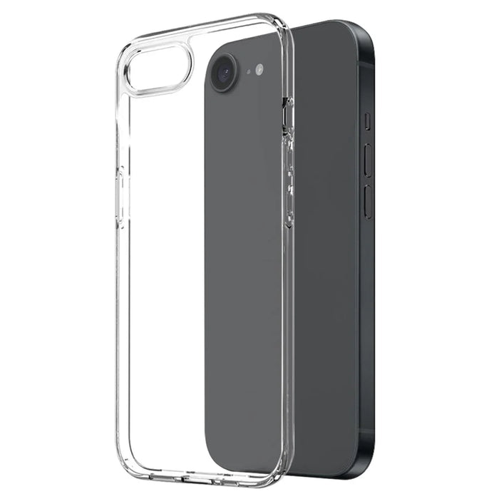 NORTHJO For iPhone 17e / 16e Clear Case Soft TPU Phone Cover with Tempered Glass Screen Protector - 2