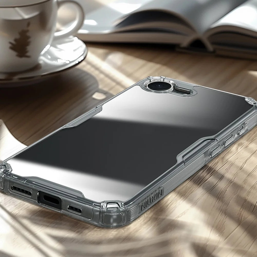 NILLKIN Nature Pro Series For iPhone 17e / 16e Case PC + TPU Anti-Scratch Clear Back Cover - 7