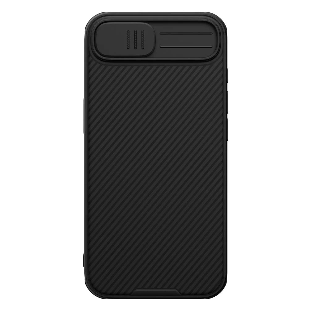 NILLKIN Camshield Pro Series for iPhone 17e / 16e Case PC + TPU Slide Camera Lid Phone Cover - Black - 1