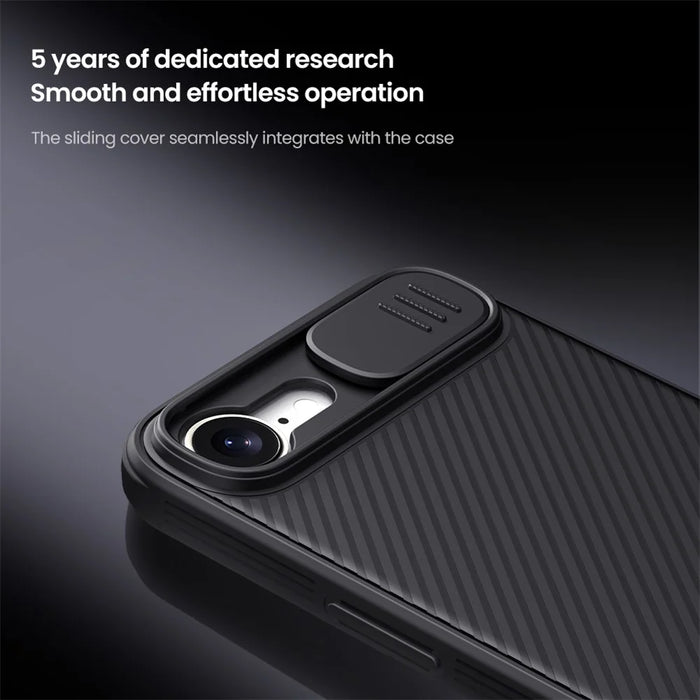 NILLKIN Camshield Pro Series for iPhone 17e / 16e Case PC + TPU Slide Camera Lid Phone Cover - Black - 7