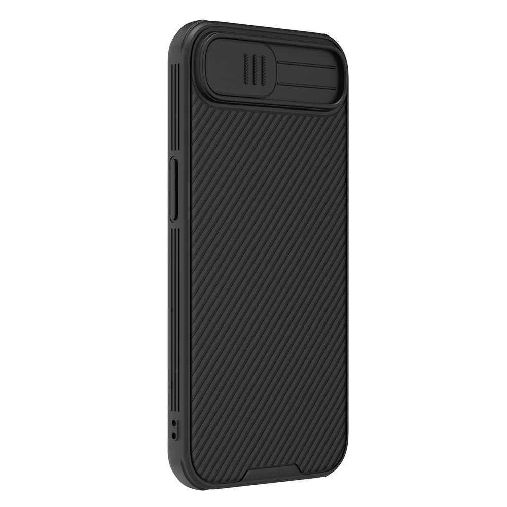 NILLKIN Camshield Pro for iPhone 17e / 16e Case Compatible with MagSafe TPU + PC Phone Cover with Slider Camera - Black - 3